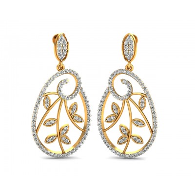 Bela Diamond Dangle Drop Earrings